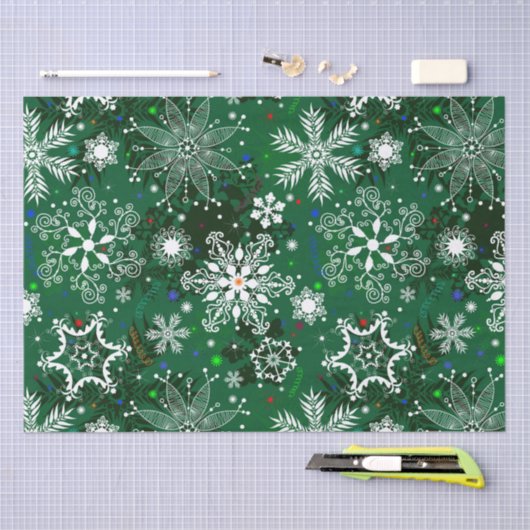 Papier voor het zoete kerstsnowflap (Craft)