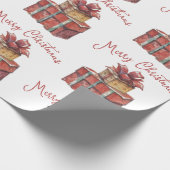 Papier voor het zoete kerstwrappen (Hoek)