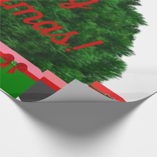 Papier voor het zoete kerstwrappen (Hoek)