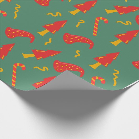 Papier voor het zoete kerstwrappen (Hoek)