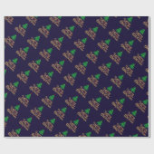 Papier voor het zoete kerstwrappen (Vlak)