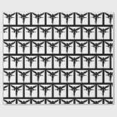 Papier voor het zogen van zwarte en witte engel (Vlak)