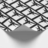 Papier voor het zogen van zwarte en witte engel (Hoek)