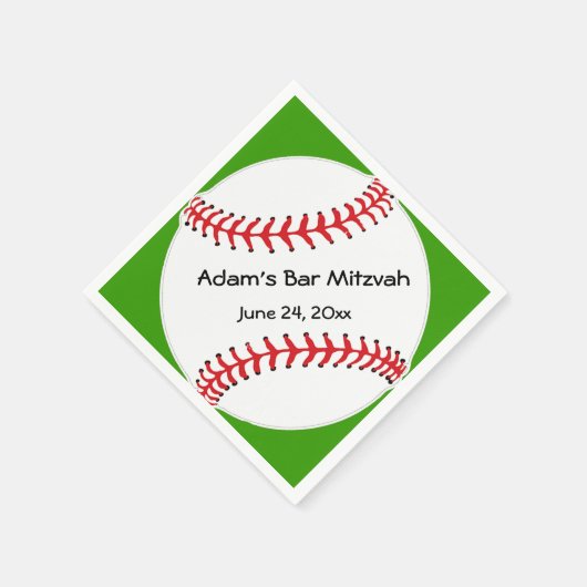 Papier voor honkbal servetten (Hoek)