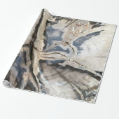 Papier voor inktvulling met zwart en crèmekristal (Uitgerold)