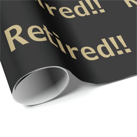 Papier voor inpakken van cadeaus in zwart/goud, in (Rol Hoek)