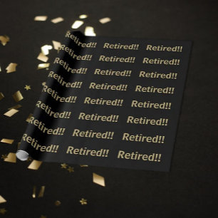 Papier voor inpakken van cadeaus in zwart/goud, in