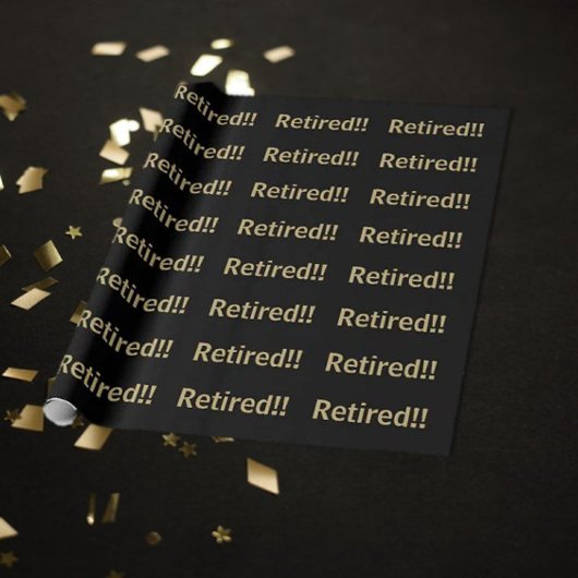 Papier voor inpakken van cadeaus in zwart/goud, in