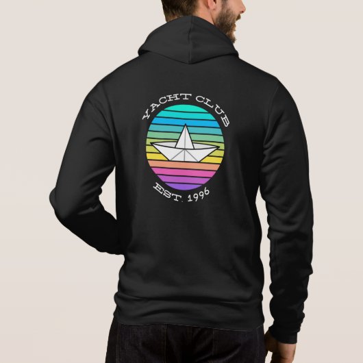 Papier voor jacht Club Hoodie (Achterkant)