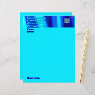 Papier voor kantoorbenodigdheden (elektrisch blauw