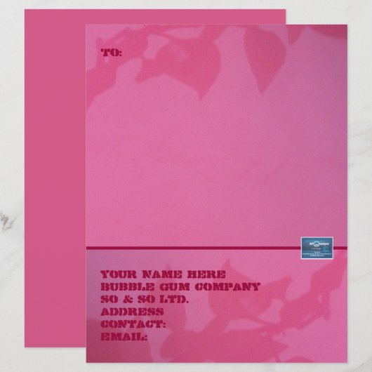 Papier voor kantoorbenodigdheden (kauwgom) RFPMDes (Voorkant / Achterkant)