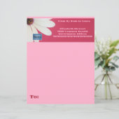 Papier voor kantoorbenodigdheden (Pink Daisy B) RF (Staand voorkant)