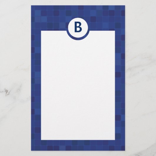 Papier voor kantoorbenodigdheden van blauwe rozaïe (Voorkant)