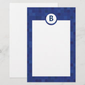 Papier voor kantoorbenodigdheden van blauwe rozaïe (Voorkant / Achterkant)