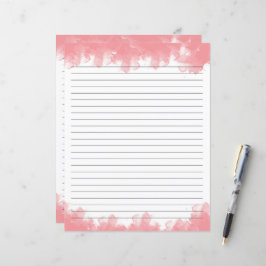 Papier voor kantoorbenodigdheden, van roze Waterve