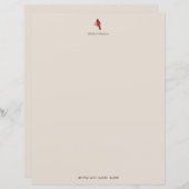 Papier voor kardinaal papier (Voorkant / Achterkant)