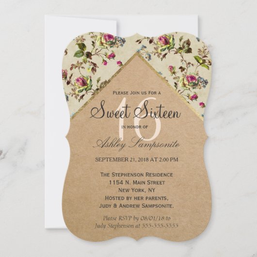  papier voor kartonnen en goudversiering kaart (Voorkant)