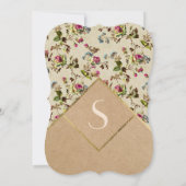  papier voor kartonnen en goudversiering kaart (Achterkant)