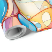 Papier voor kartonnen verpakking abstract patroon (Rol Hoek)