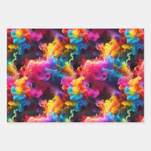 Papier voor kartonnen verpakking abstract patroon inpakpapier vel (Voorkant)