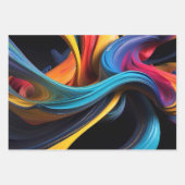 Papier voor kartonnen verpakking abstract patroon inpakpapier vel (Voorkant 3)