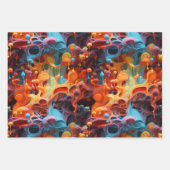 Papier voor kartonnen verpakking abstract patroon inpakpapier vel (Voorkant 3)