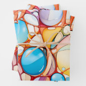 Papier voor kartonnen verpakking abstract patroon inpakpapier vel (In situ)