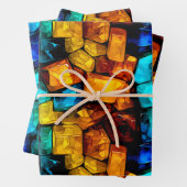 Papier voor kartonnen verpakking abstract patroon inpakpapier vel (In situ)