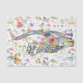 Papier voor katten en kleurrijke katten