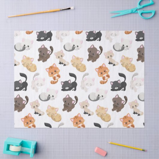 Papier voor kattenpatronen (Craft)