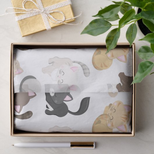 Papier voor kattenpatronen (Geschenk)