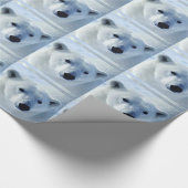 Papier voor kerstaven van polair Beer (Hoek)