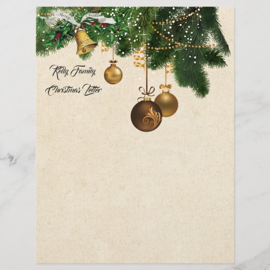 Papier voor kerstbriefbriefbriefbriefjes briefhoofd (Voorkant)