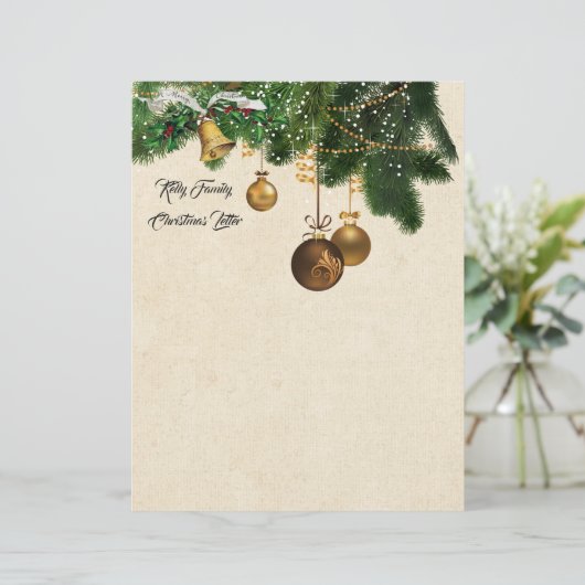 Papier voor kerstbriefbriefbriefbriefjes briefhoofd (Staand voorkant)