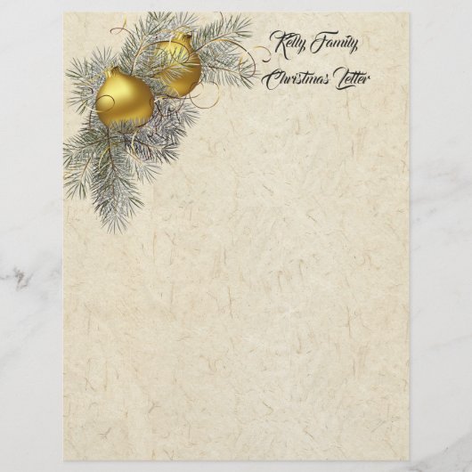 Papier voor kerstbriefbriefbriefbriefjes briefhoofd (Voorkant)