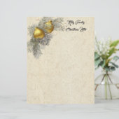 Papier voor kerstbriefbriefbriefbriefjes briefhoofd (Staand voorkant)
