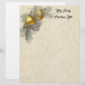 Papier voor kerstbriefbriefbriefbriefjes briefhoofd (Voorkant / Achterkant)