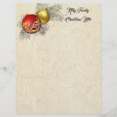 Papier voor kerstbriefbriefbriefbriefjes briefhoofd (Voorkant)