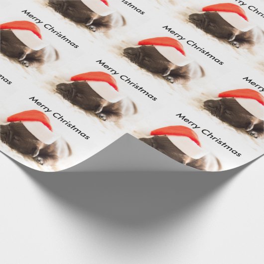 Papier voor kerstcadeautjes met kerstcadeaus (Hoek)