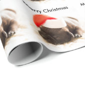 Papier voor kerstcadeautjes met kerstcadeaus (Rol Hoek)