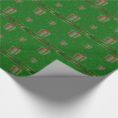 Papier voor kerstcadeautjes met Poolse kerstcadeau (Hoek)