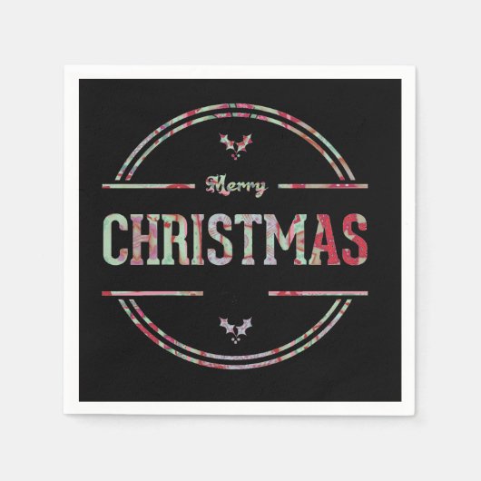 Papier voor kerstcadeautjes Napkin Servetten (Voorkant)