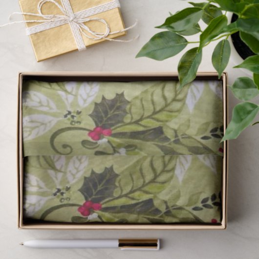 Papier voor kerstflorale patronen (Geschenk)