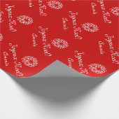 Papier voor kerstinpakken met Joyeux Noel | Person (Hoek)