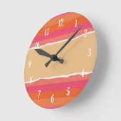 Papier voor kerstinpakken ronde klok (Hoek)