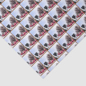 Papier voor kerstpapier van Boston Terrier (Detail)