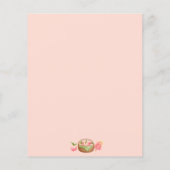 Papier voor kleine perzikbaby showers bingo (Achterkant)