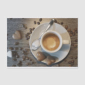 papier voor koffie - en chocoladeweefsel (Voorkant)