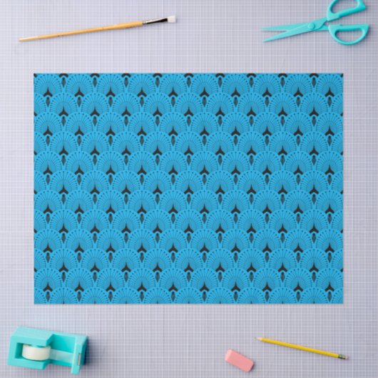 Papier voor kunststofpapier, zwart en blauw (Craft)
