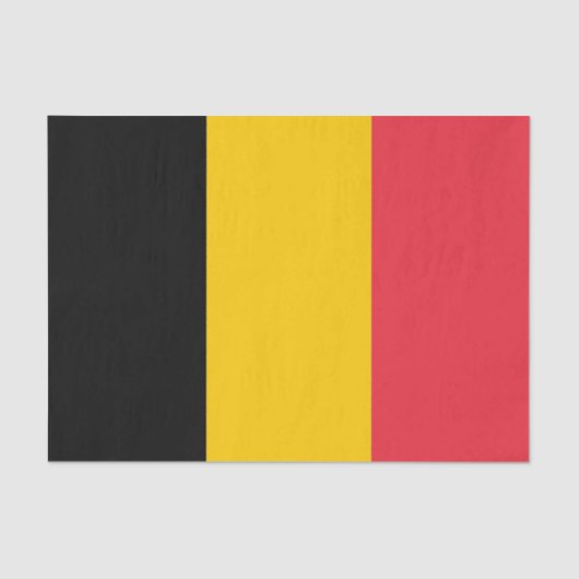 Papier voor kunstweefsel met vlag van België (Voorkant)